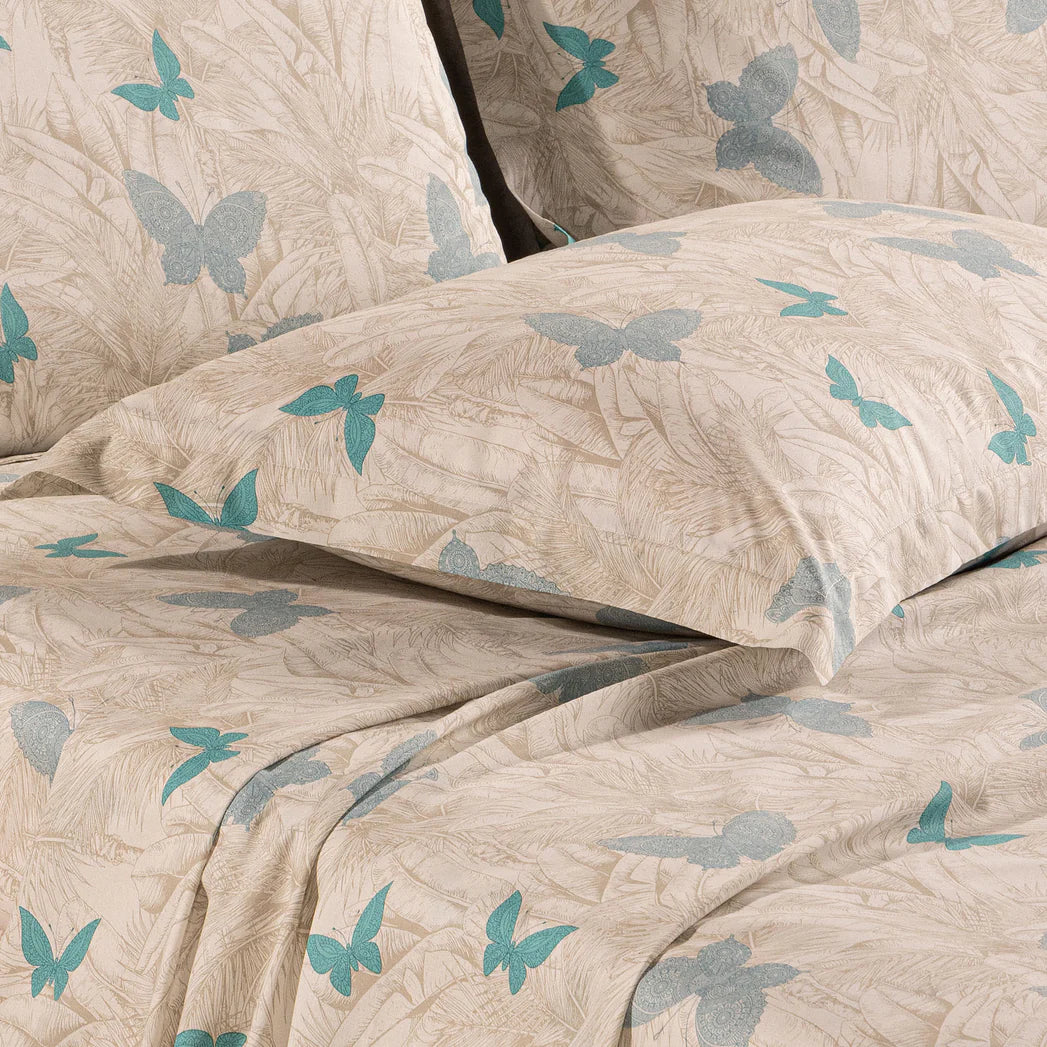 Completo Lenzuola In Cotone Marisol Matrimoniale by Caleffi