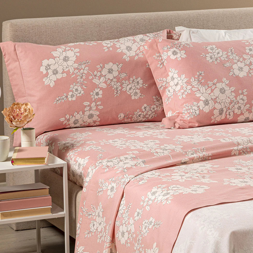 Completo Lenzuola SERENITY in Flanella Matrimoniale – Caleffi