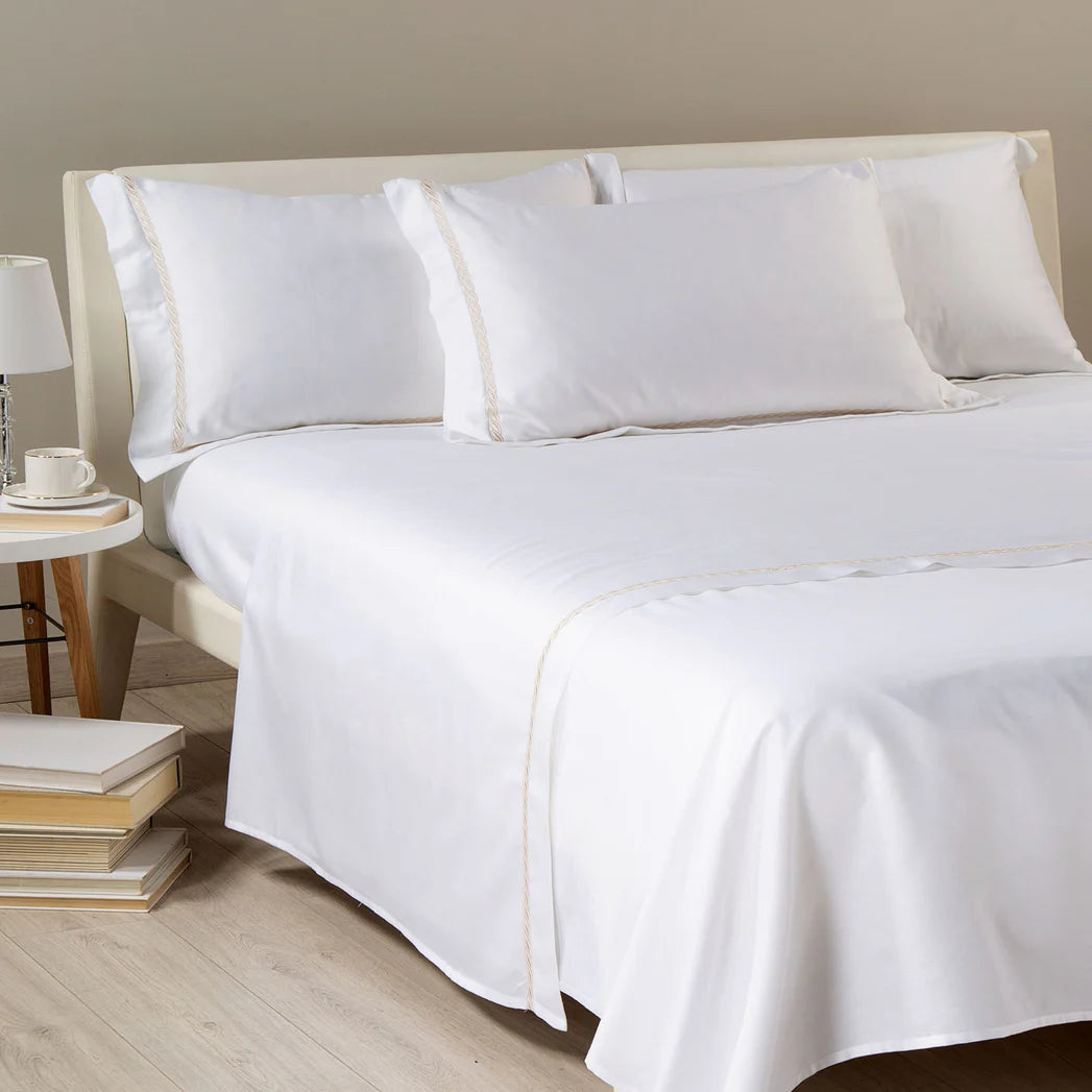 Completo Lenzuola TRECCIA in Raso By Caleffi