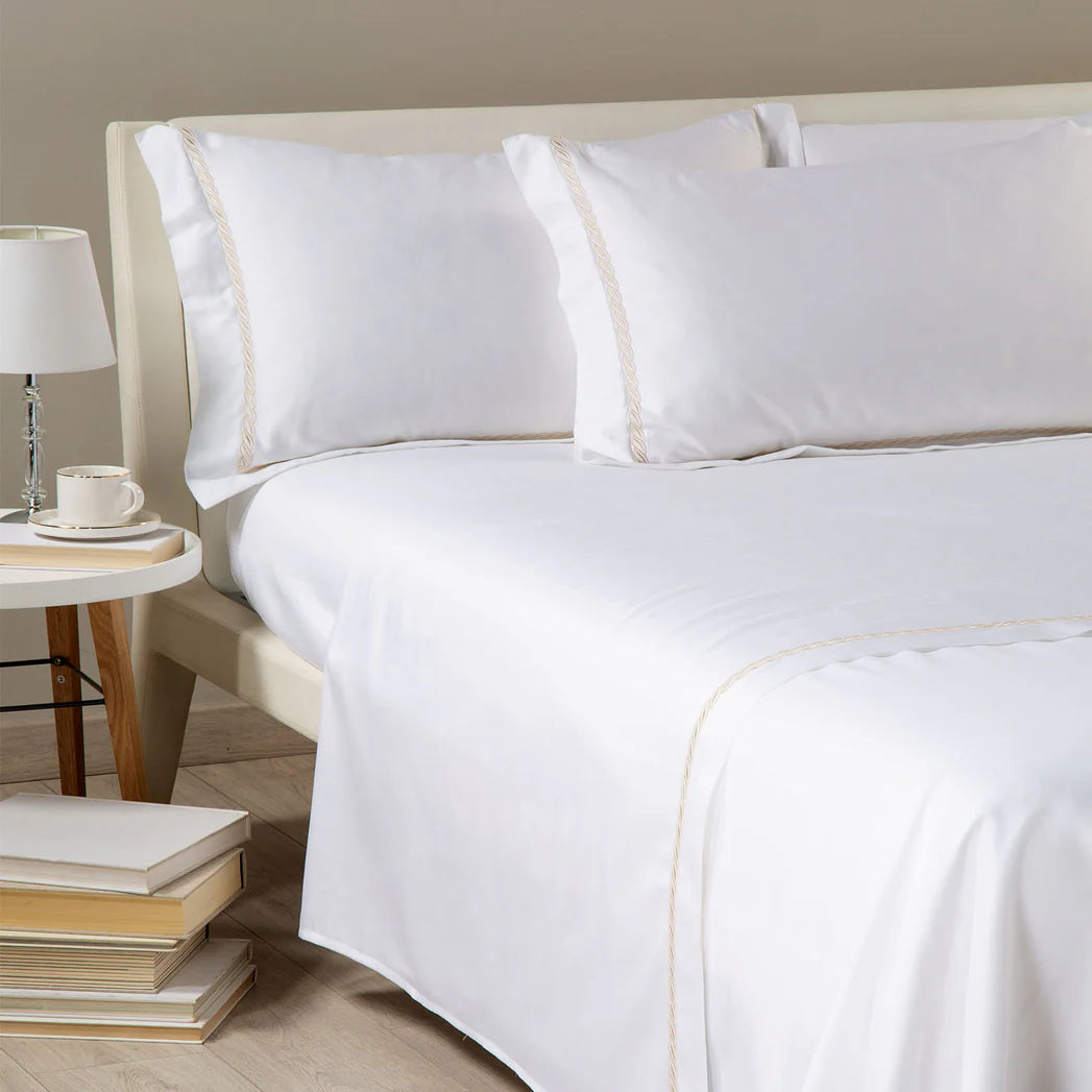 Completo Lenzuola TRECCIA in Raso By Caleffi
