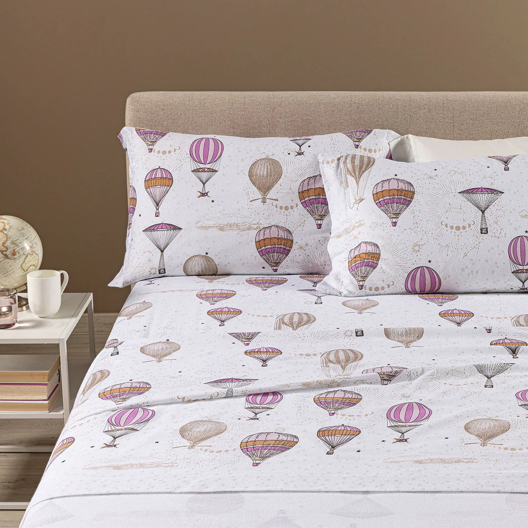 Completo Lenzuola VOLO in Flanella Matrimoniale – Caleffi