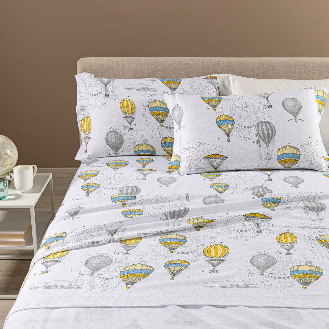 Completo Lenzuola VOLO in Flanella Matrimoniale – Caleffi