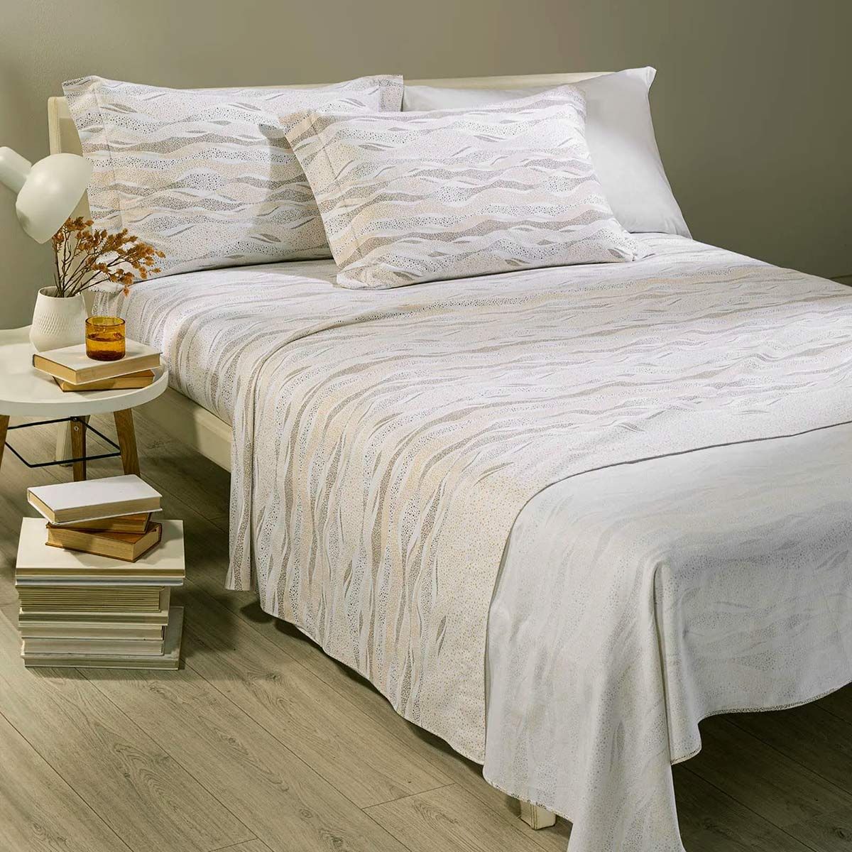 Completo Lenzuola Matrimoniale SKY in Flanella By Caleffi