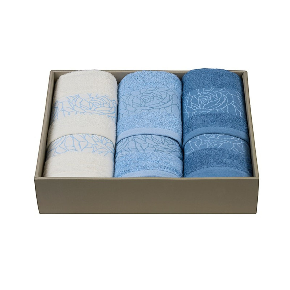 Set Asciugamani 3+3 Ariel Jacquard - Neìth