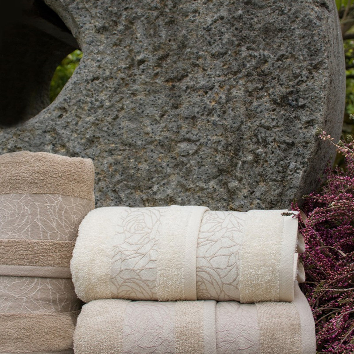 Set Asciugamani 3+3 Ariel Jacquard - Neìth