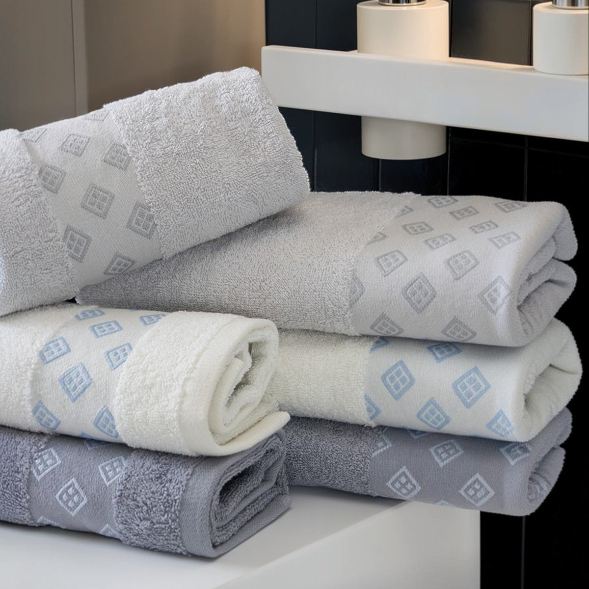 Set Asciugamani 3+3 Diva Jacquard - Neìth