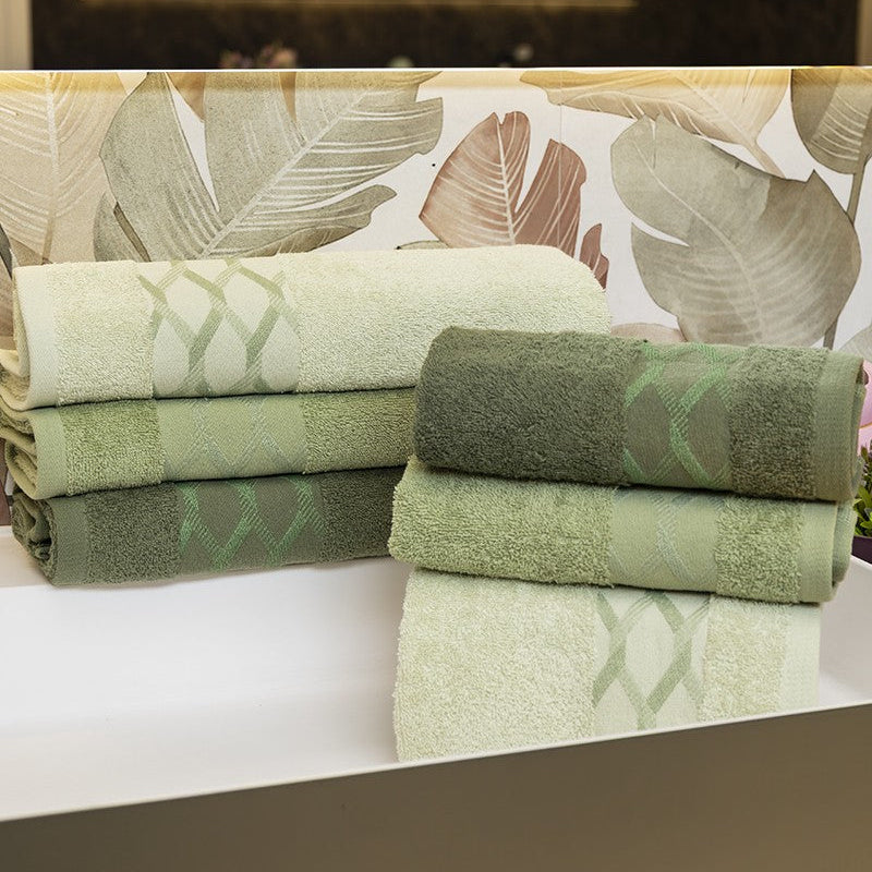 Set Asciugamani 3+3 Edra Jacquard - Neìth