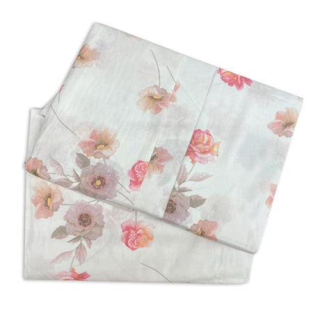 Completo Lenzuola Flores Caleffi – Floreale in 100% Cotone, singolo