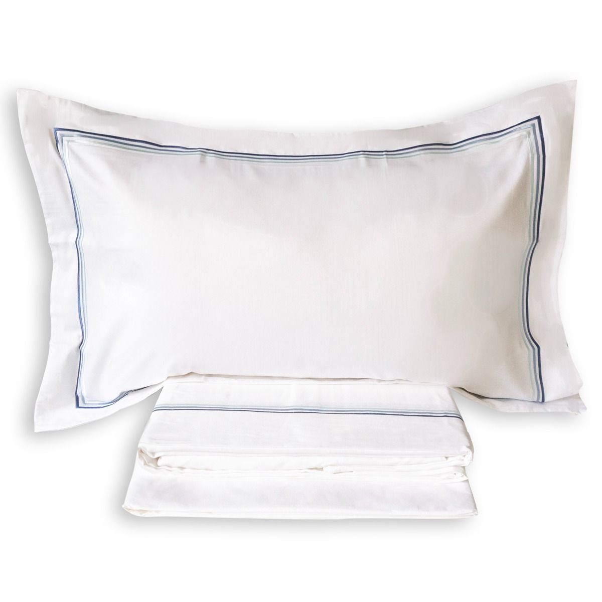 Completo Lenzuola SISSI matrimoniale Raso Di Puro Cotone by Maestri Cotonieri Home