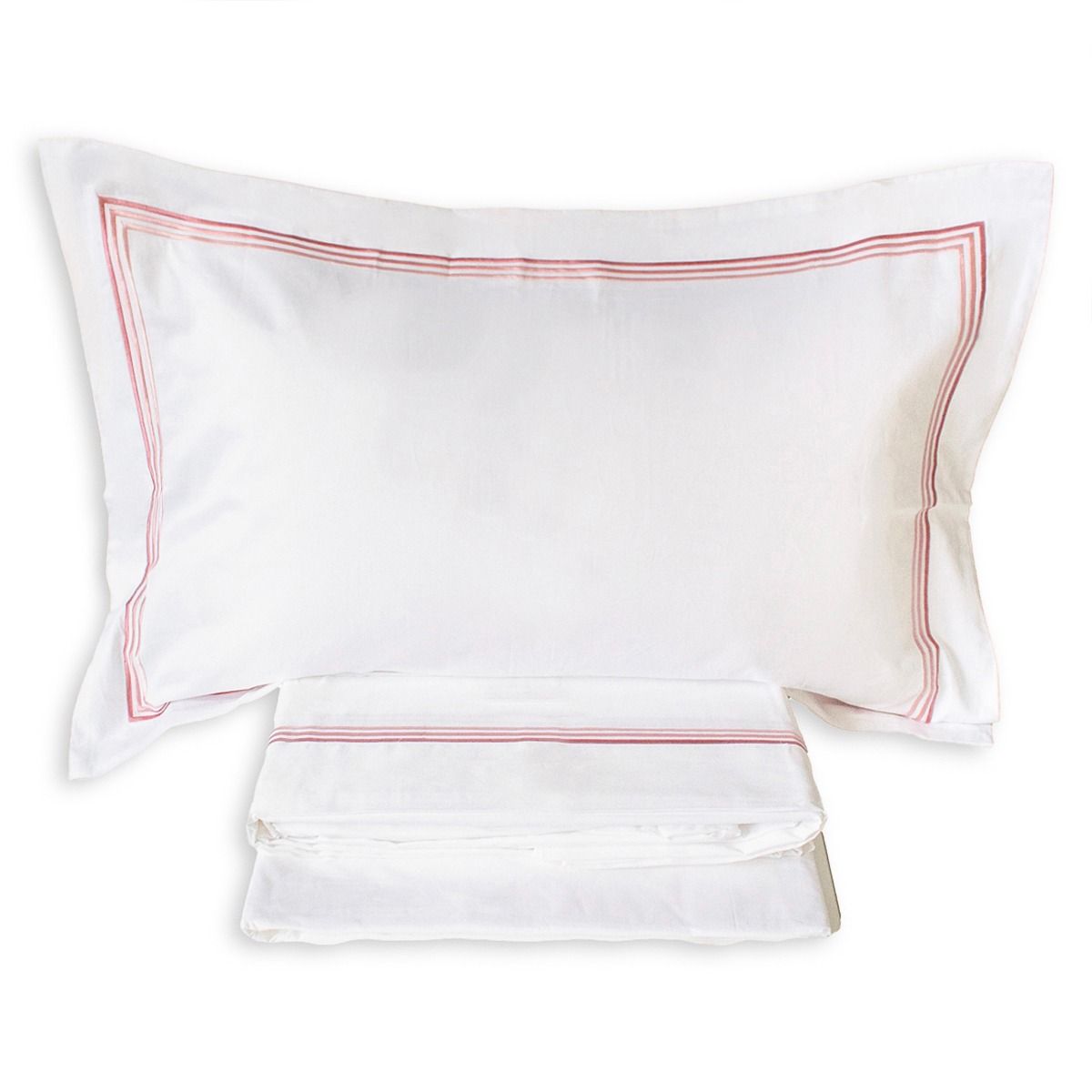 Completo Lenzuola SISSI matrimoniale Raso Di Puro Cotone by Maestri Cotonieri Home