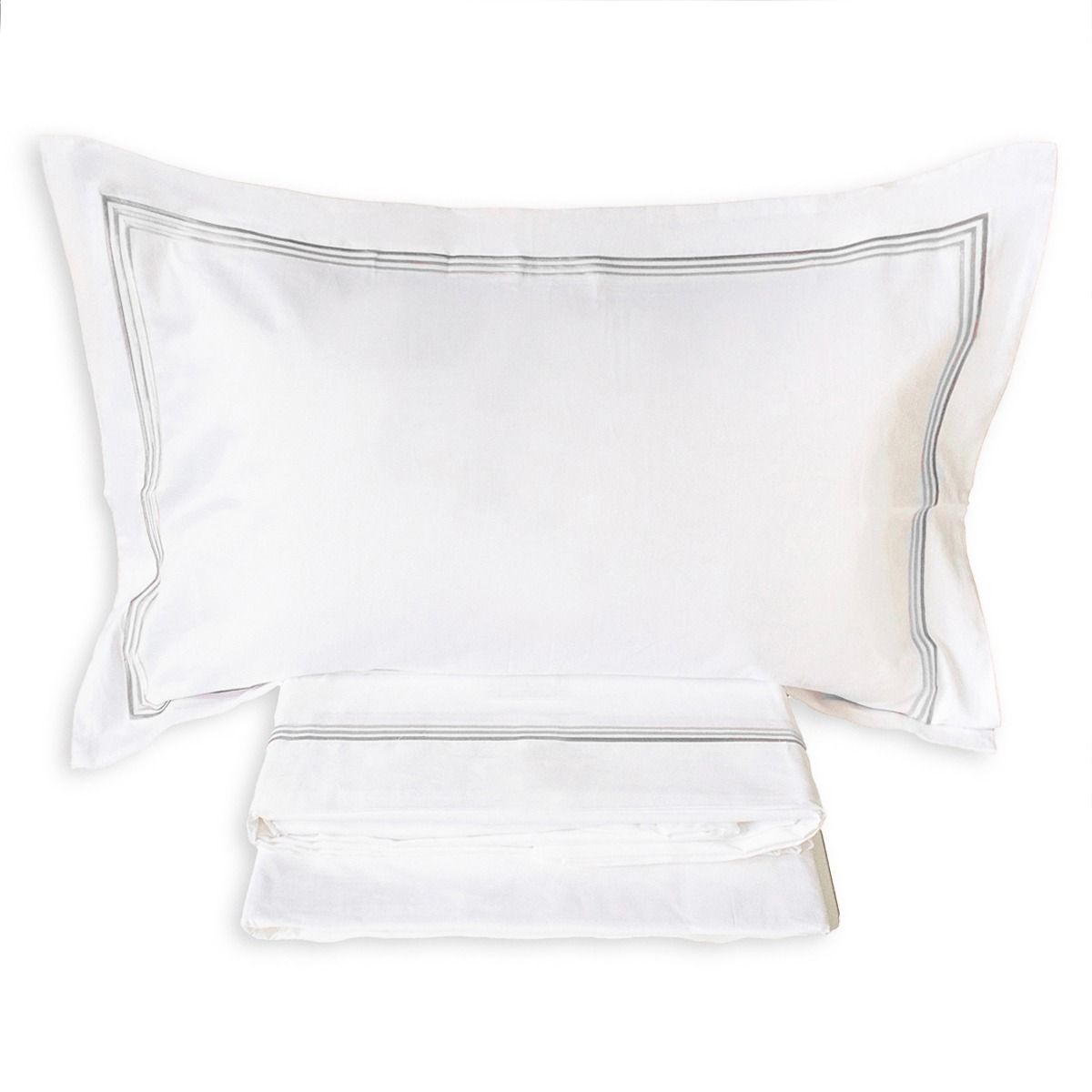 Completo Lenzuola SISSI matrimoniale Raso Di Puro Cotone by Maestri Cotonieri Home