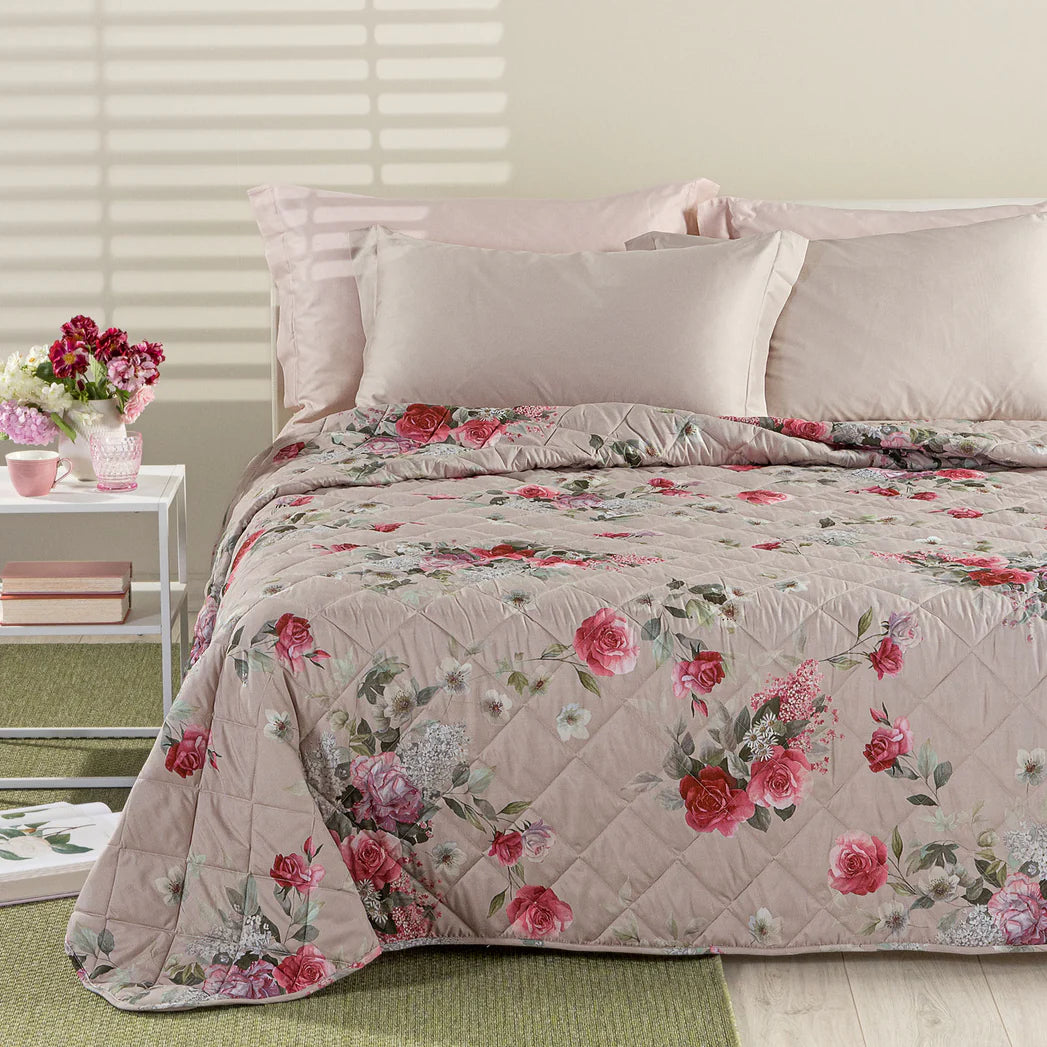 Copriletto Trapuntato In Microfibra Melody Matrimoniale - Caleffi