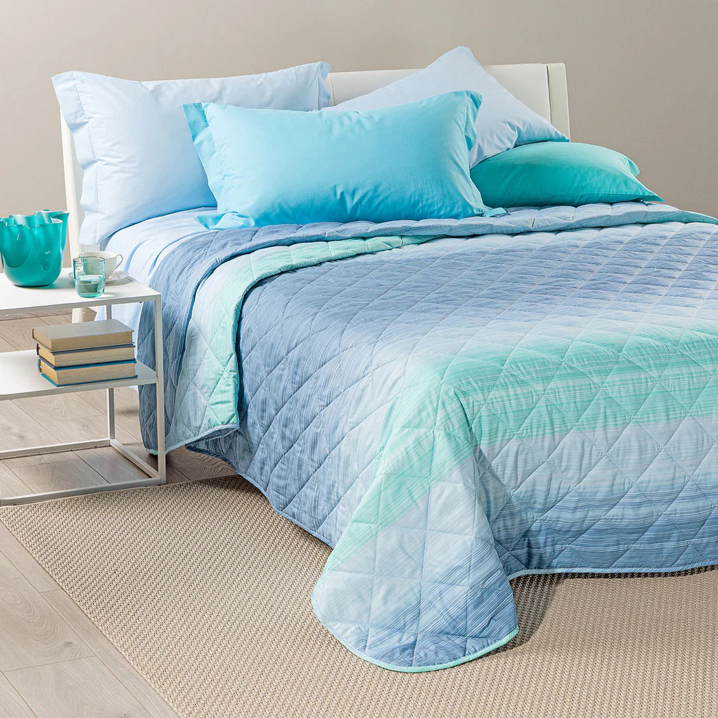 Copriletto Trapuntato In Microfibra singolo RAINBOW By Caleffi