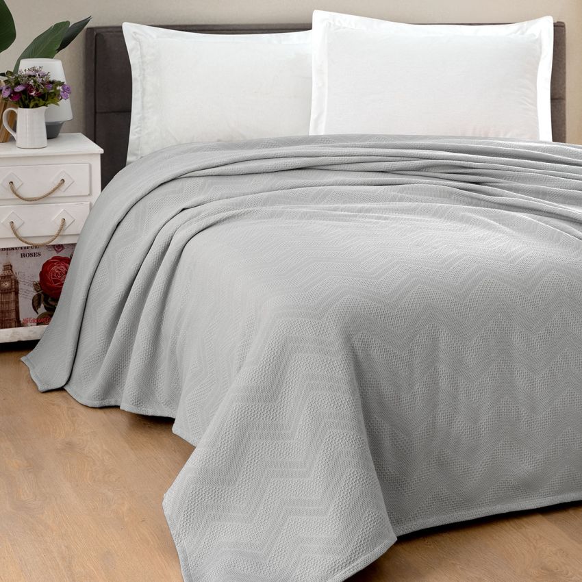 Copriletto ZIGZAG Matrimoniale by Maestri Cotonieri