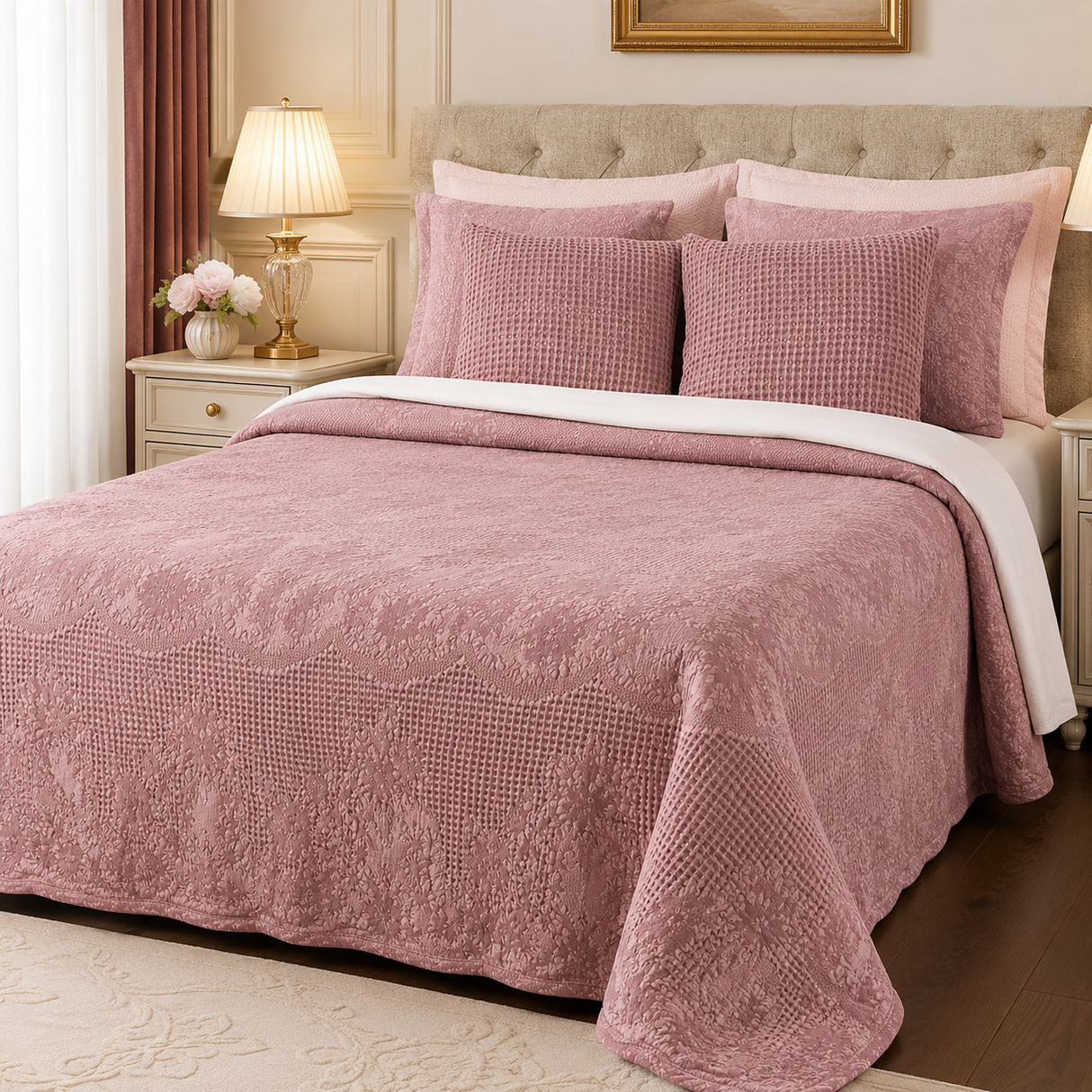 Copriletto Estivo Vienna Botticelli – Copriletto Matrimoniale 100% Cotone Jacquard