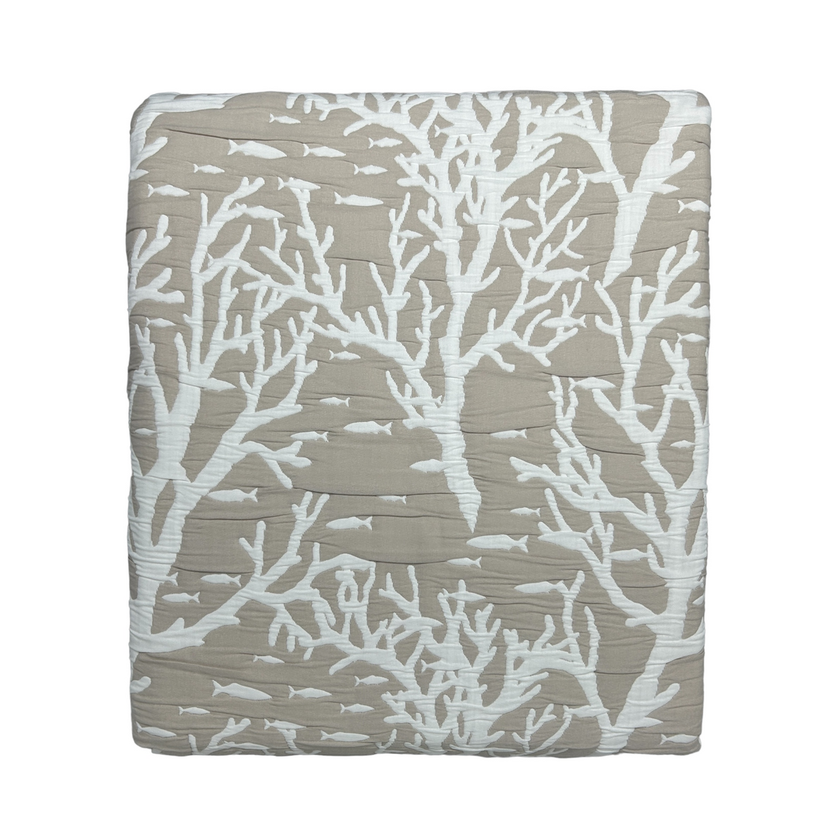 Copriletto Trapuntino Jacquard PARANEA Coralli By A. Carlucci