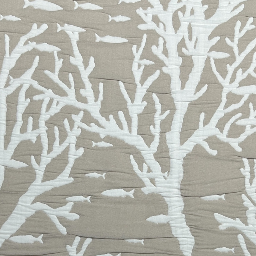 Copriletto Trapuntino Jacquard PARANEA Coralli By A. Carlucci