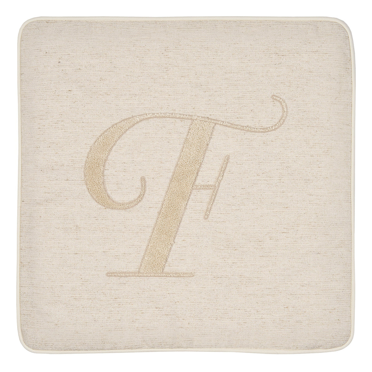 Fodera Cuscino Alfabeto Vingi 45x45 Gobelin Lettere Decorative Senza Imbottitura