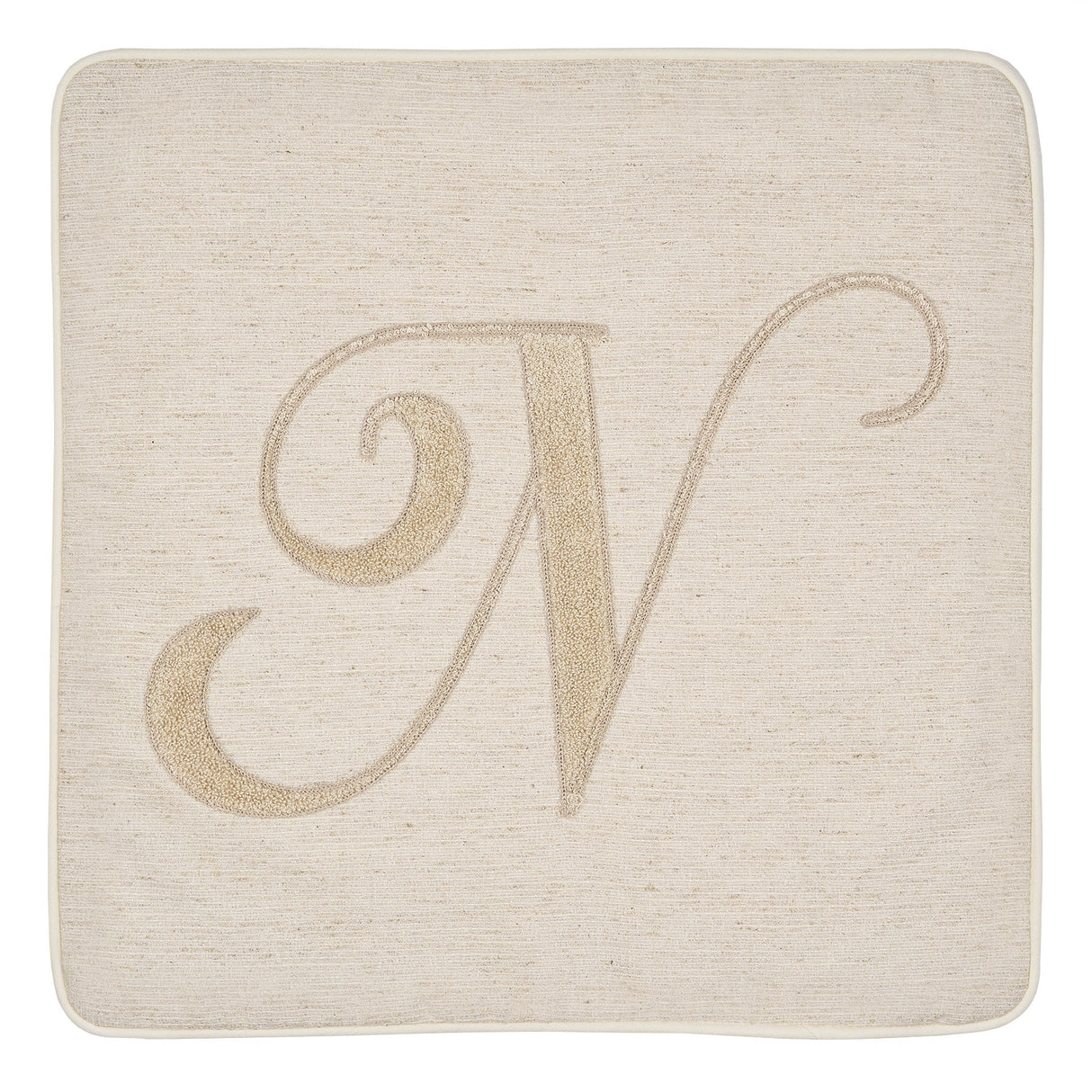 Fodera Cuscino Alfabeto Vingi 45x45 Gobelin Lettere Decorative Senza Imbottitura