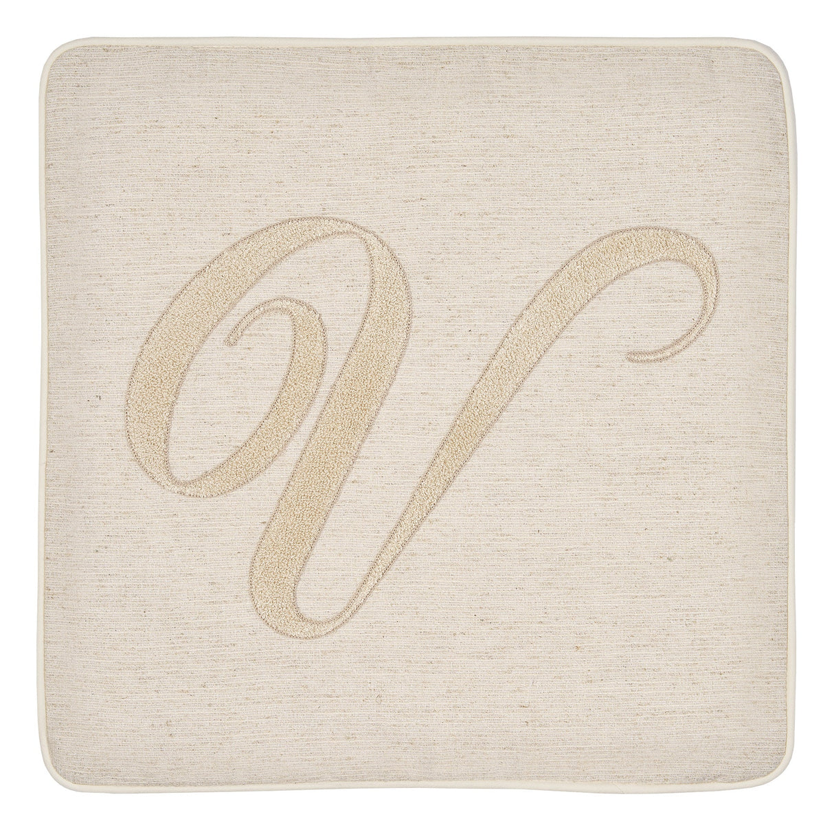 Fodera Cuscino Alfabeto Vingi 45x45 Gobelin Lettere Decorative Senza Imbottitura