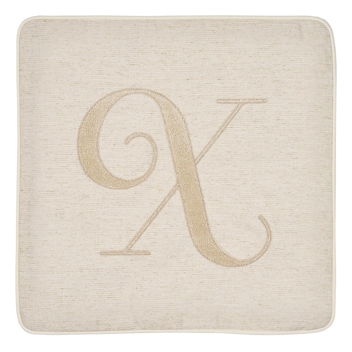 Fodera Cuscino Alfabeto Vingi 45x45 Gobelin Lettere Decorative Senza Imbottitura