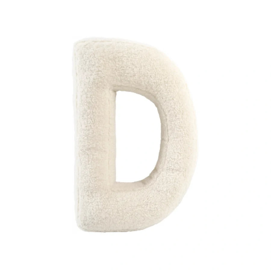 Cuscino Bouclé Lettere tessuto teddy - Vingi