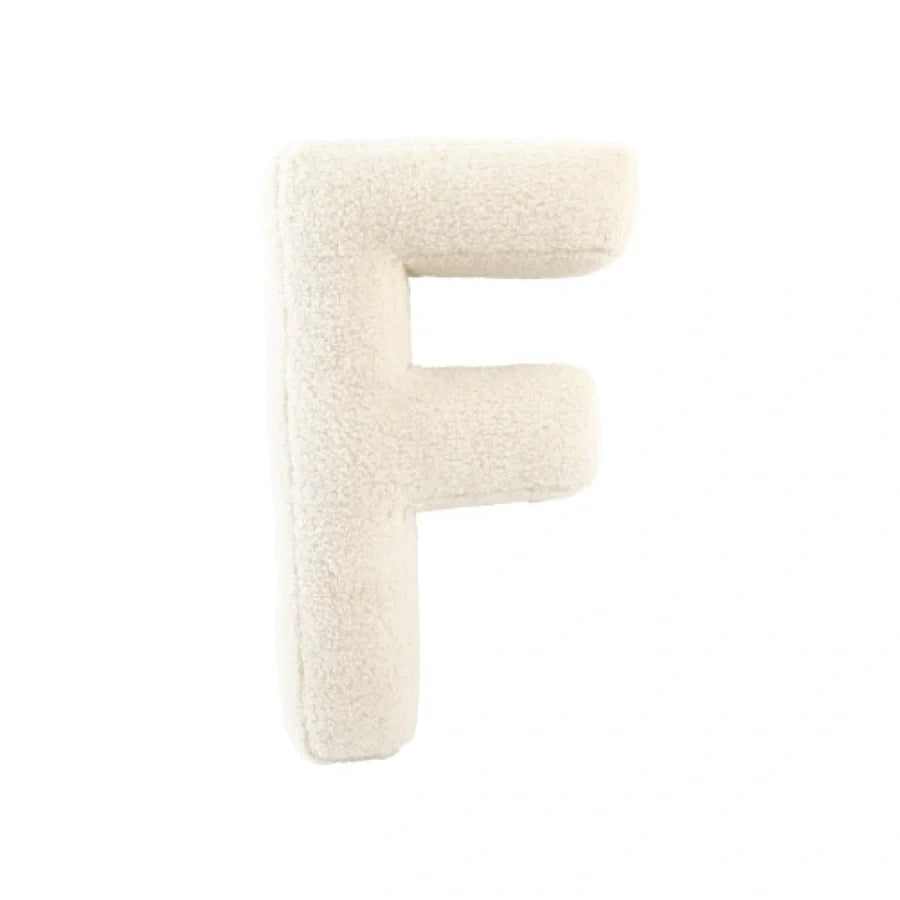 Cuscino Bouclé Lettere tessuto teddy - Vingi
