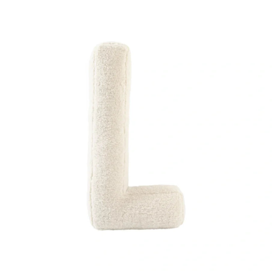 Cuscino Bouclé Lettere tessuto teddy - Vingi