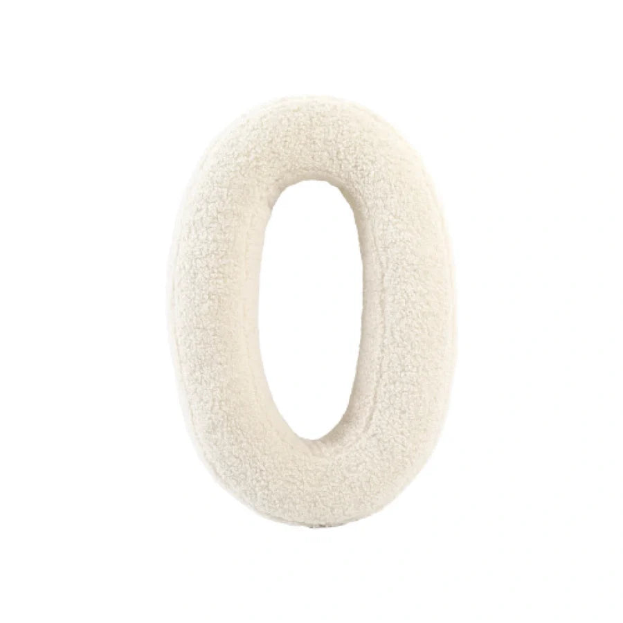 Cuscino Bouclé Lettere tessuto teddy - Vingi