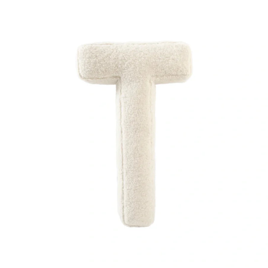 Cuscino Bouclé Lettere tessuto teddy - Vingi