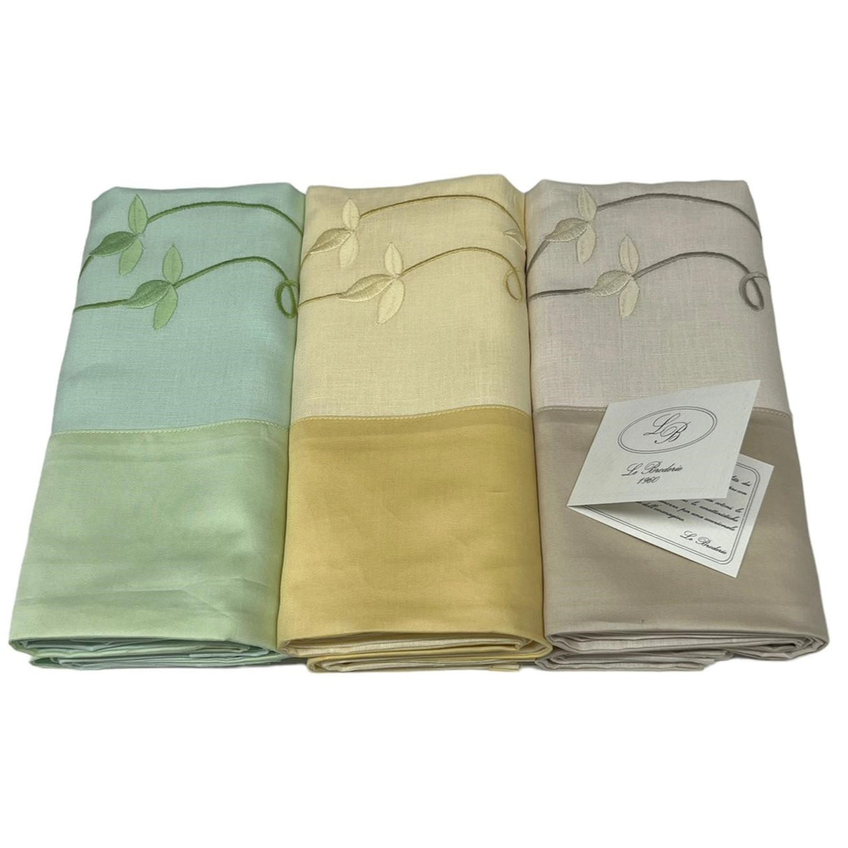 Set Asciugamani 3+3 in Puro Lino (varie fantasie) by Broderie