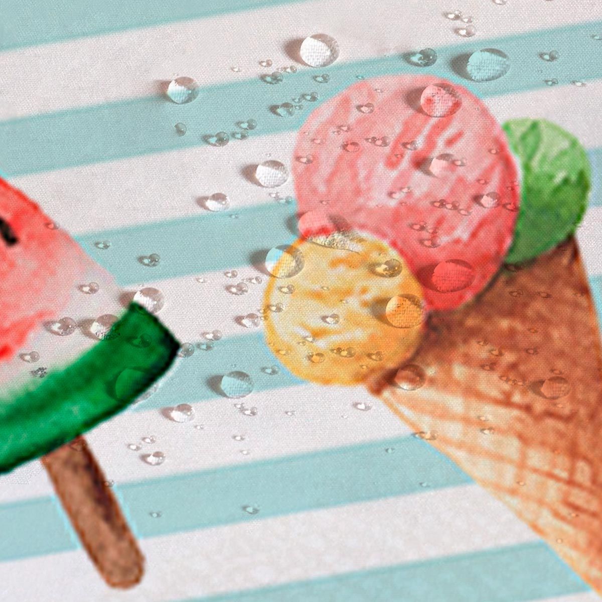 Tovaglia Antimacchia ICE CREAM x18 By Antica Tessitura Italiana