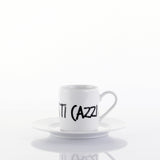 Set 6 Tazze Caffè c/piattino Graffiti 'STI CA By Weissestal