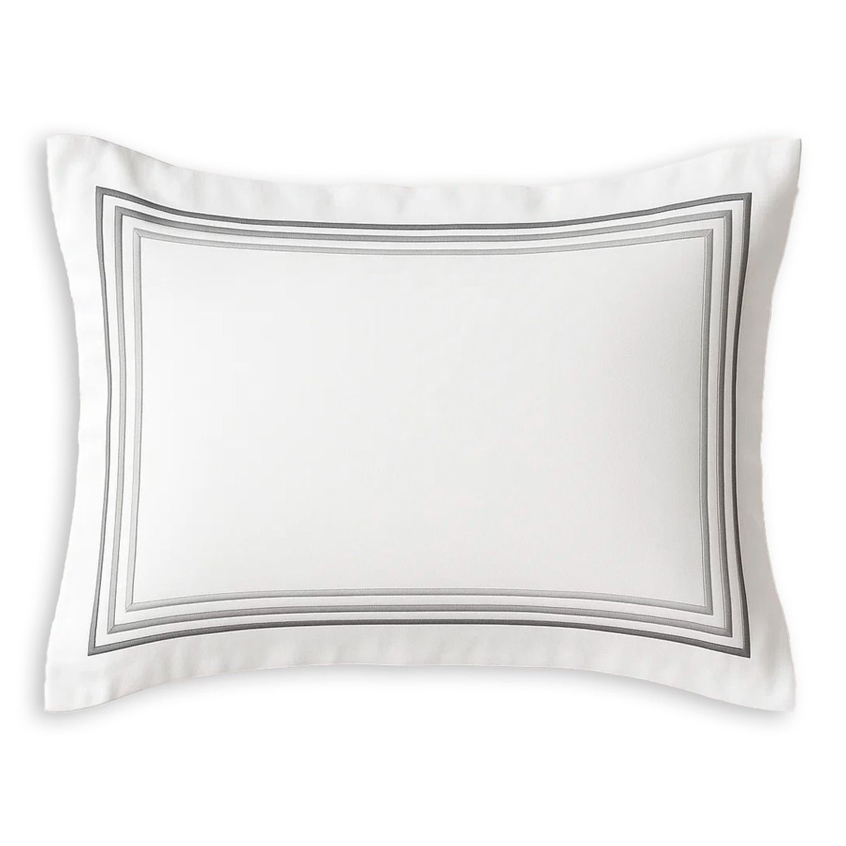 Set da 2 Federe Per Guanciali Sissi In Raso Di Cotone Con 4 Volani by Maestri Cotonieri Home