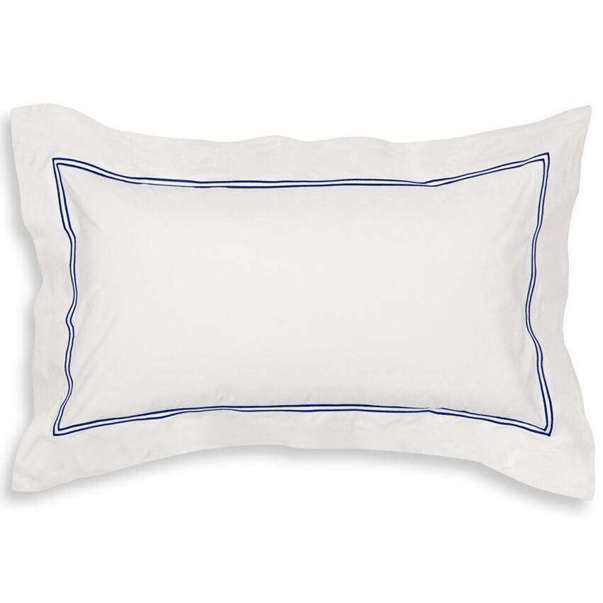 Set da 2 Federe Per Guanciali Elisabeth Percalle Con 4 Volani by Maestri Cotonieri