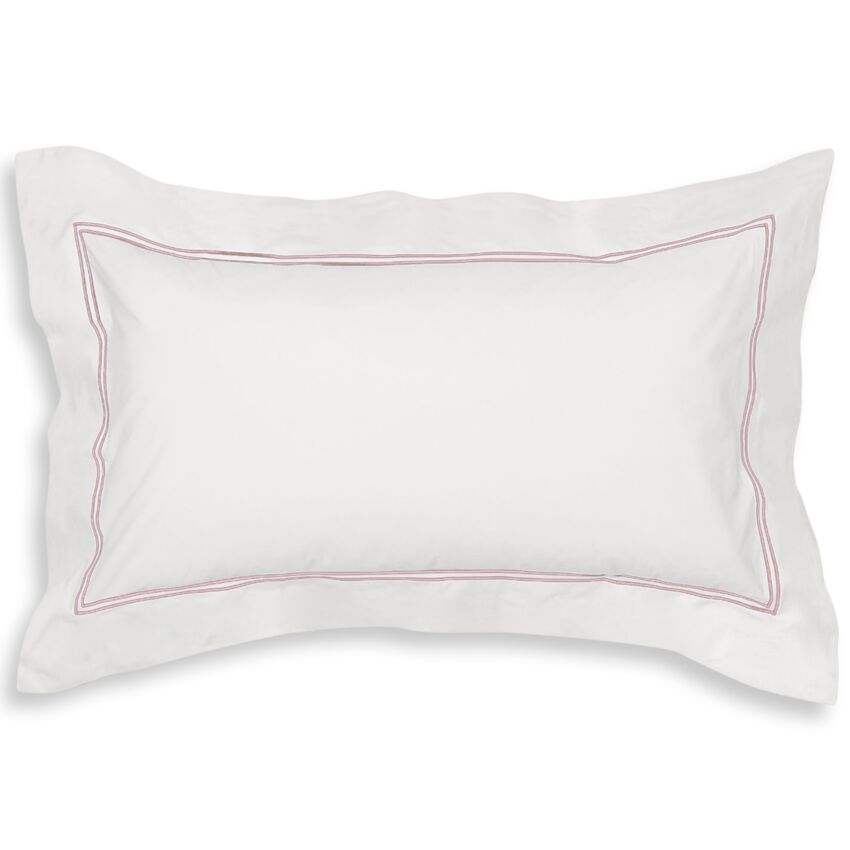 Set da 2 Federe Per Guanciali Elisabeth Percalle Con 4 Volani by Maestri Cotonieri