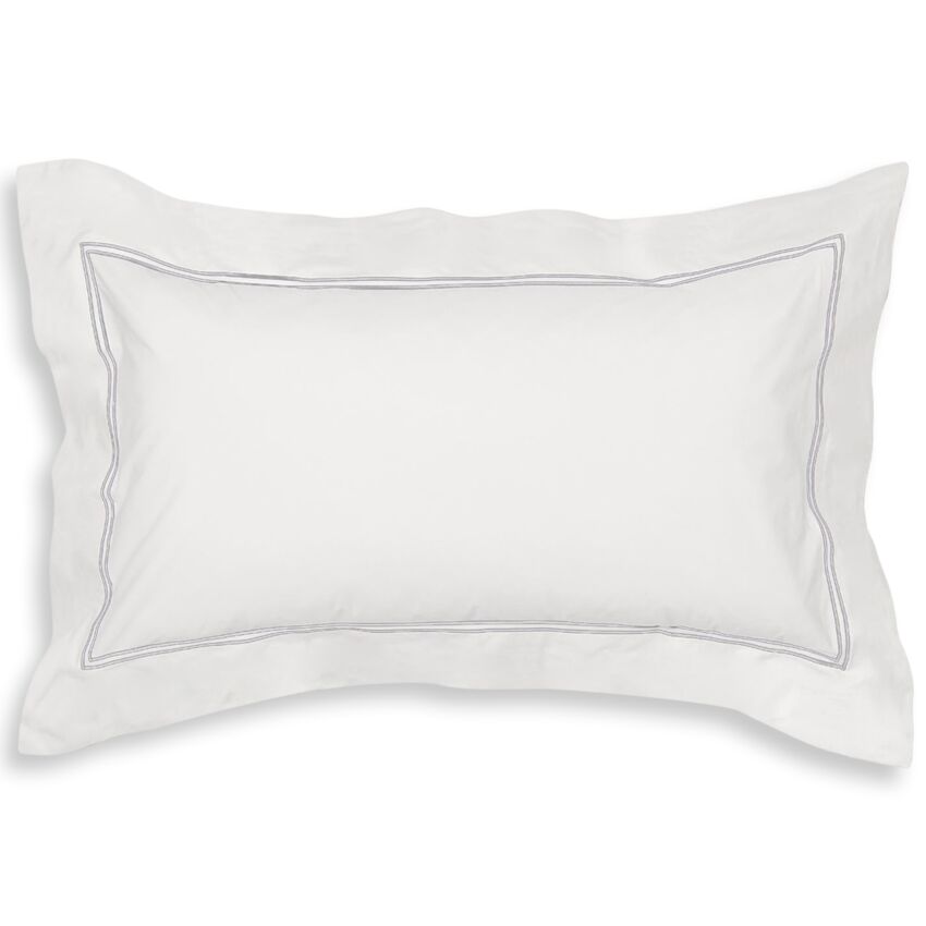 Set da 2 Federe Per Guanciali Elisabeth Percalle Con 4 Volani by Maestri Cotonieri