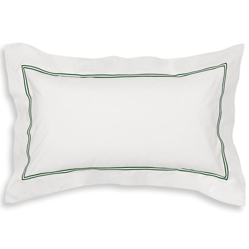 Set da 2 Federe Per Guanciali Elisabeth Percalle Con 4 Volani by Maestri Cotonieri