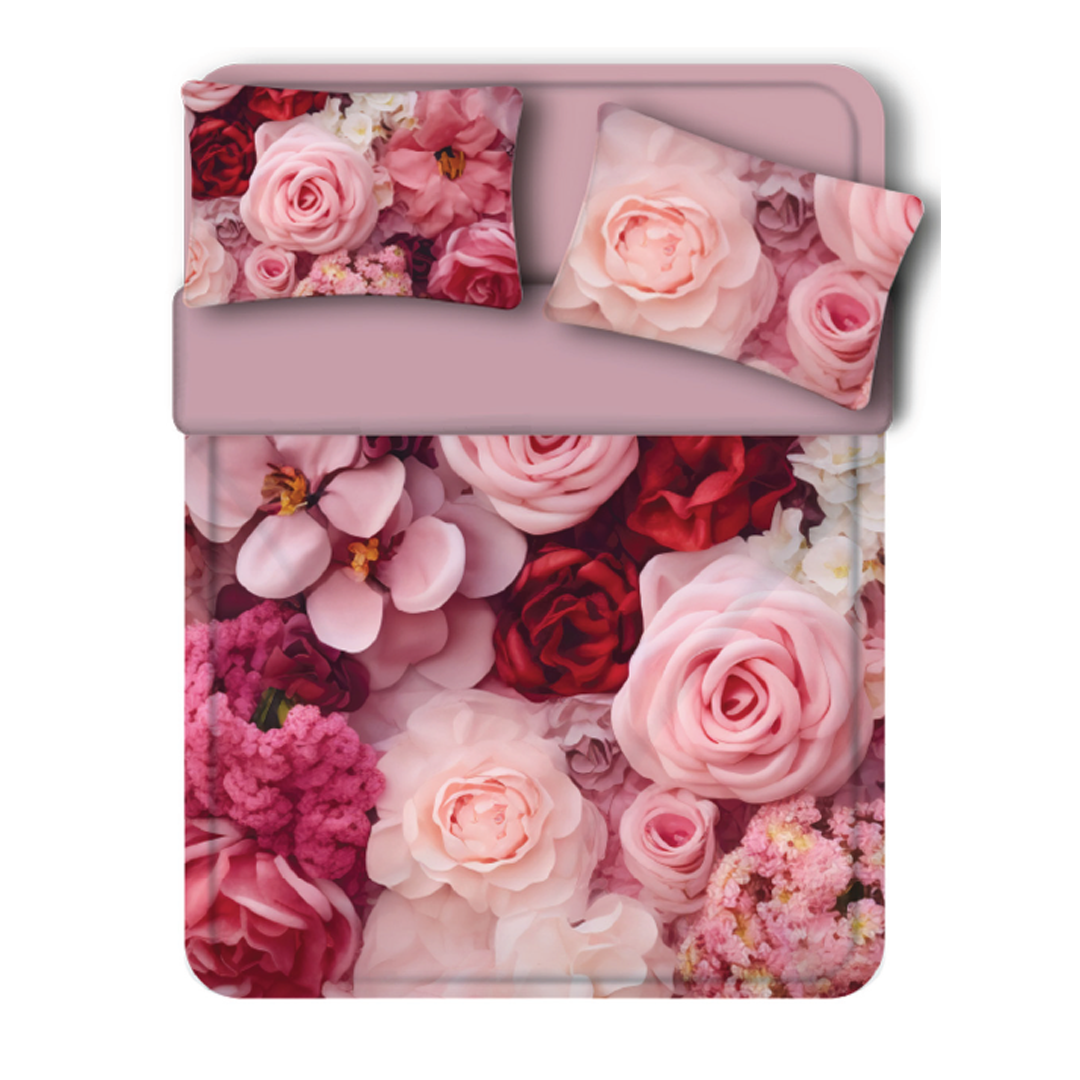 Completo Lenzuola Copriletto FLORA by Biancaluna