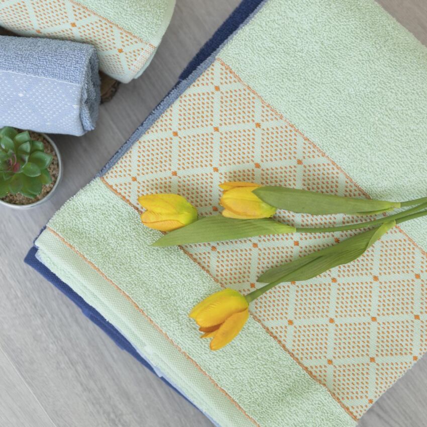 Set Asciugamani 6+6 MOSAICO By Maestri Cotonieri