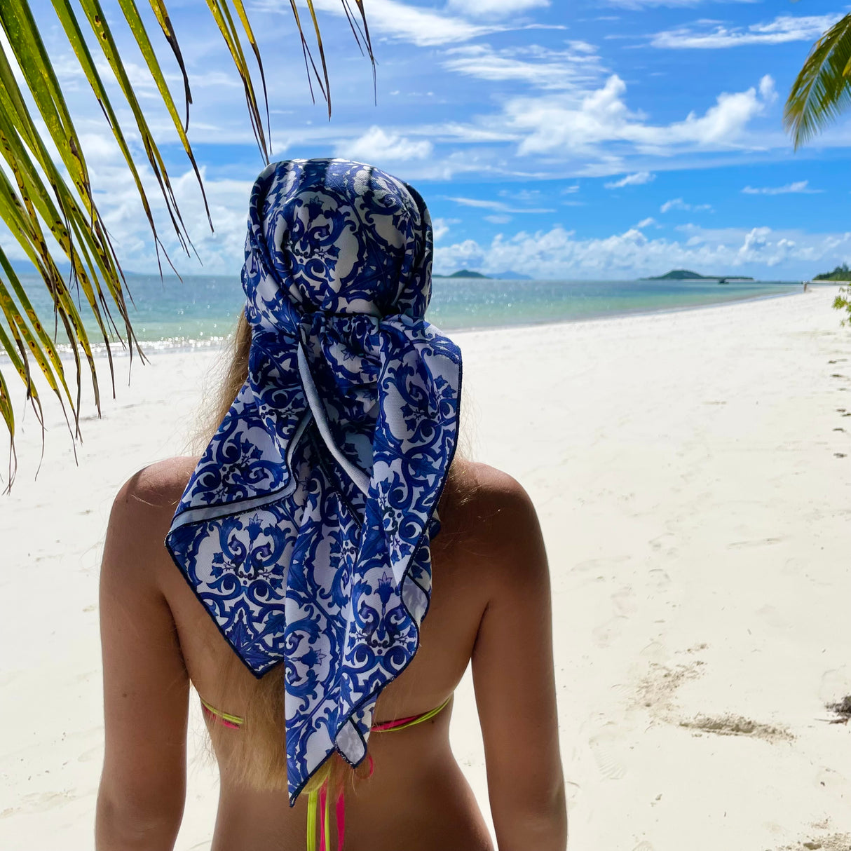 Foulard MAIOLICHE BLU by Magilù