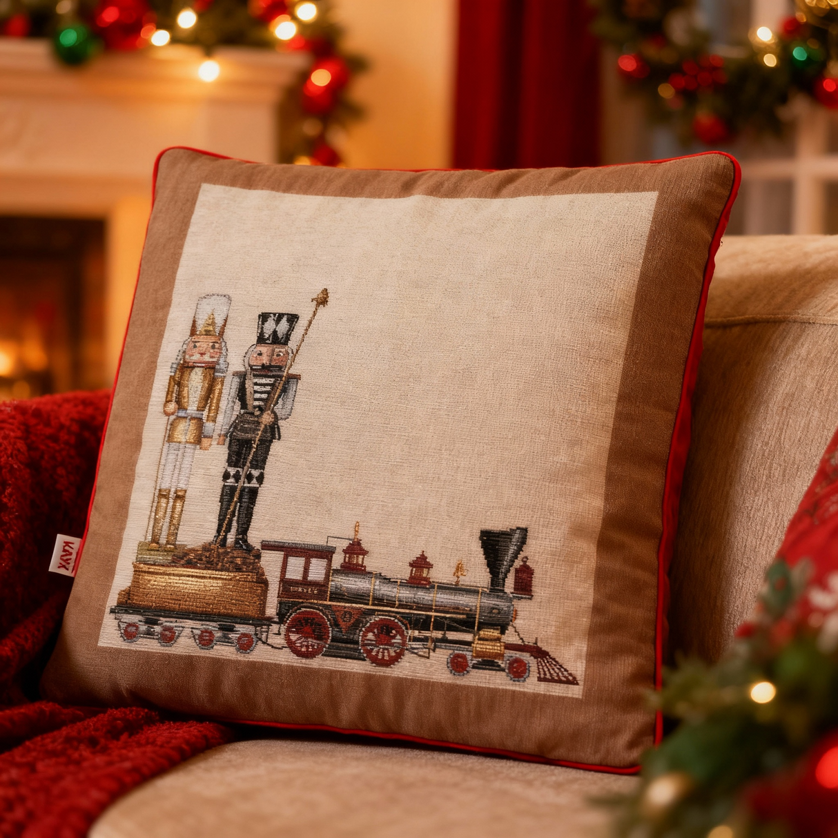 Cuscino Trenino delle Feste dis.76 - Karì