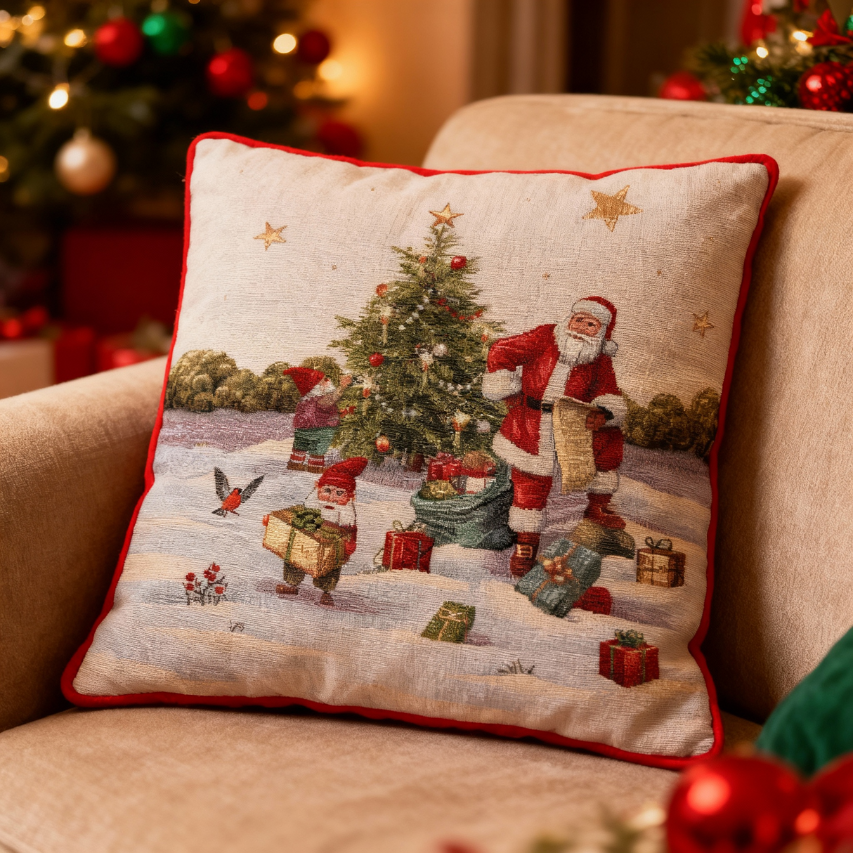 Cuscino Elfi al Lavoro dis.61 - Karì