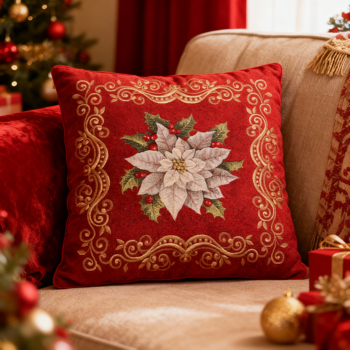 Cuscino Fiore delle Feste dis.41 - Karì