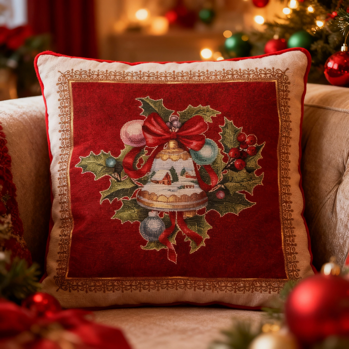 Cuscino Campana delle Feste dis.20 - Karì