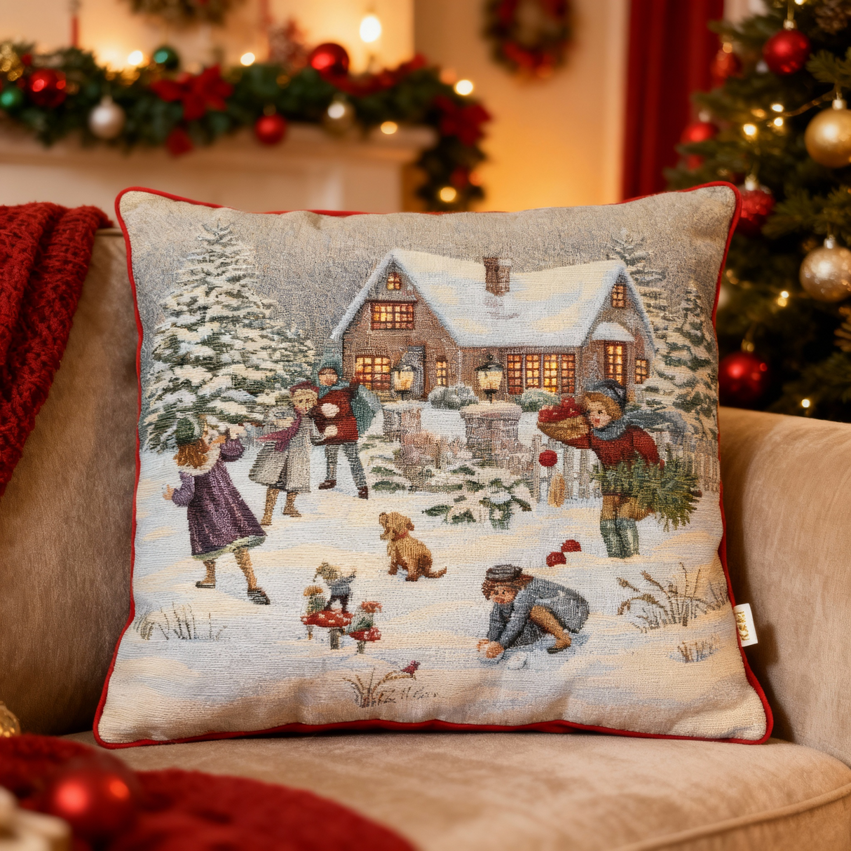 Cuscino Arredo PAESAGGIO INNEVATO dis.48 - Karì