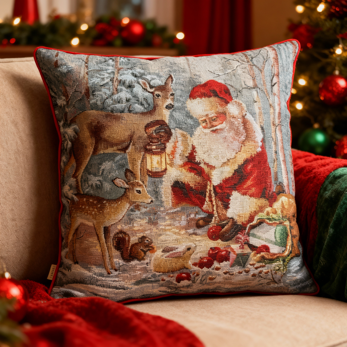 Cuscino Arredo AMICI DI BABBO NATALE dis 11 - Karì