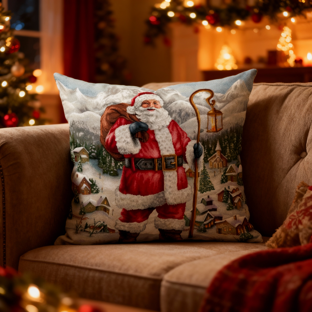 Cuscino Arredo BABBO NATALE BASTONE dis.12 - Karì