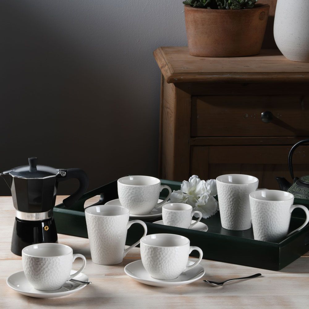 Confezione 6 tazze caffè con piattino OLIMPIA MARGARET by Tognana