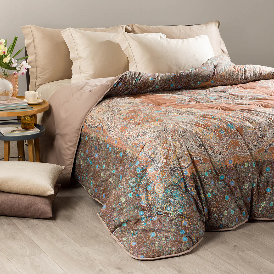 Trapunta Matrimoniale Gran Scaldotto In Cotone Pettinato Serenissima - Caleffi